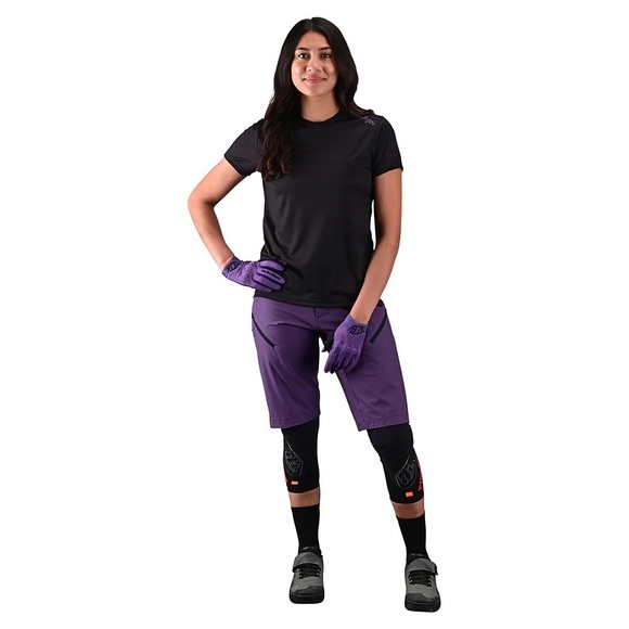 WOMENS LILIUM SS JERSEY SOLID BLACK XS - Picture 2 of 5